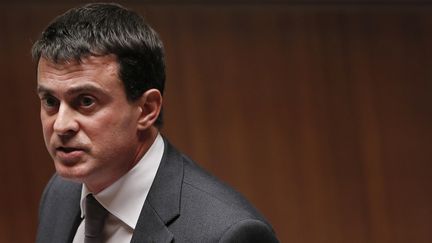 Manuel Valls, le ministre de l'Int&eacute;rieur, &agrave; l'Assembl&eacute;e nationale, le 15 octobre 2013. (GONZALO FUENTES / REUTERS)