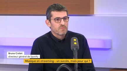 Bruno Crolot, directeur général de Spotify. (FRANCEINFO / RADIOFRANCE)