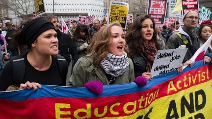 Les étudiantes londoniens avaient déjà manifesté pour les mêmes raisons en janvier 2011; (Leon Neal / AFP)