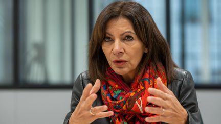 Anne Hidalgo, candidate PS à l'élection présidentielle 2022. (DANIEL FOURAY / MAXPPP)