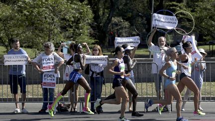 L'arrivée du marathon perturbée