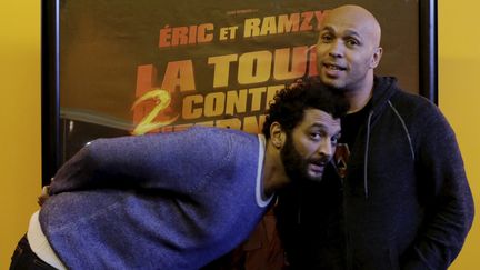 Eric et Ramzy à Nice, lors de la présentation de "La Tour 2 contrôle infernale"
 (Franck Fernandes / Photo PQR /Nice Matin)