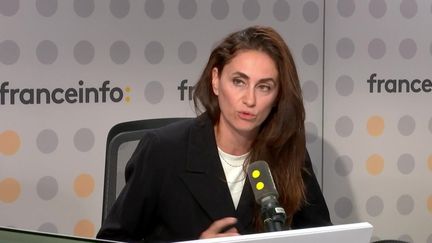 Caroline Hayek, grand reporter au quotidien franco-libanais L'Orient Le Jour, le 24 octobre 2024. (FRANCEINFO / LE GRAND TEMOIN)