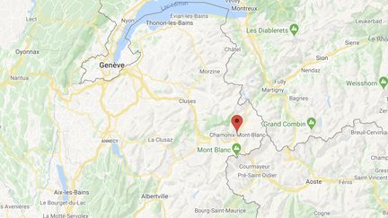 Depuis le début du déconfinement, 17 personnes sont mortes sur le Mont-Blanc et les massifs alentours.&nbsp; (GOOGLE MAPS)