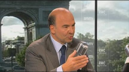 Pierre Moscovici, coordinateur de campagne de François Hollande, ce matin sur BFMTV-RMC (BFMTV-RMC)