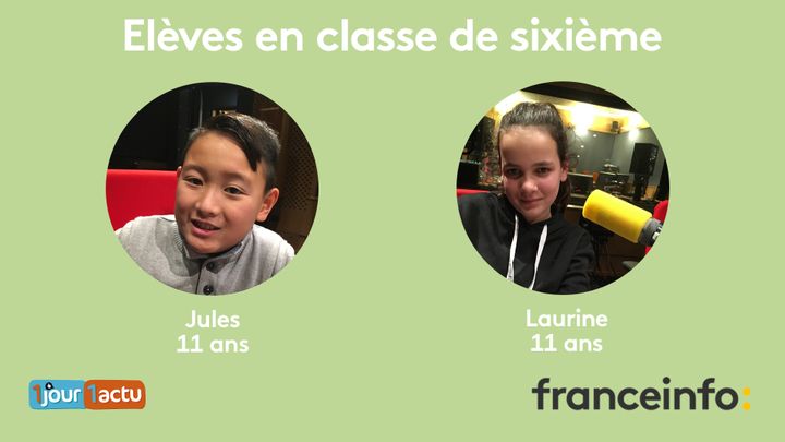 franceinfo junior, une émission en partenariat avec le magazine d'actualités pour enfants 1jour1actu et 1jour1actu.com. (FRANCEINFO / RADIOFRANCE)