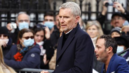 Denis Brogniart à Paris, le 9 mars 2022. (THOMAS SAMSON / AFP)