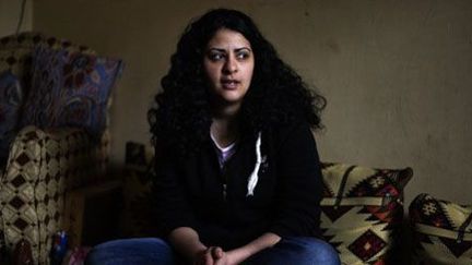 Yasmin Baramawi victime d'une agression sexuelle place Tahrir, au Caire (25 Février 2013). (AFP/Gianluigi Guercia)