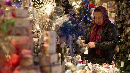 Les babouchkas apprécient le marché de Noël alsacien
 (Alexey Filippov/RIA NOVOSTI/AFP)