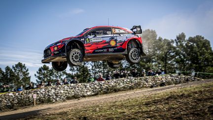 La voiture de Dani Sordo en Sardaigne (PAULO MARIA / DPPI MEDIA)