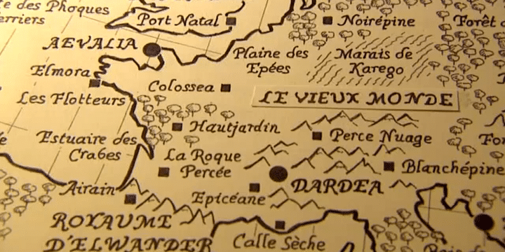 Carte du monde fantastique crée par Eric Tasset pour "Thomas Passe-Mondes"
 (France3/Culturebox)