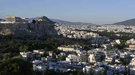 L'Acropole d'Athènes en Grèce, le 5 mai 2020&nbsp; (LOUISA GOULIAMAKI / AFP)