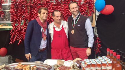 Laurent Mariotte, Ramuntxo et Cédric Béchade.&nbsp; (LAURENT MARIOTTE / RADIO FRANCE)