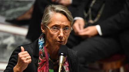 La ministre de la Transition écologique et solidaire Elisabeth Borne, à l'Assemblée nationale, à Paris, le 22 octobre 2019. (ERIC FEFERBERG / AFP)