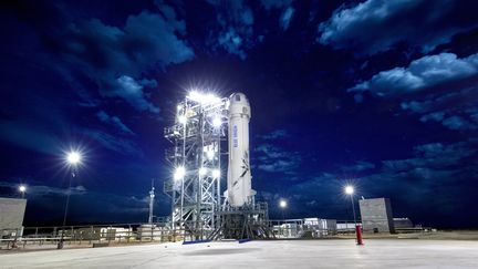 La fusée New Shepard de Blue Origin, en avril 2018. (BLUE ORIGIN / AFP)