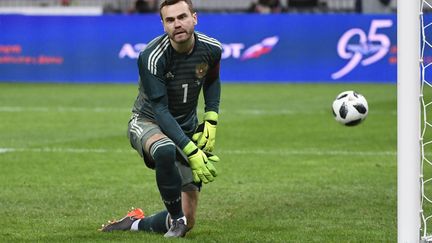 Igor Akinfeev, le gardien du CSKA et de la Russie (ALEXANDER NEMENOV / AFP)