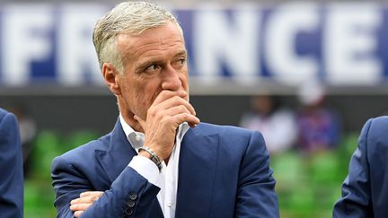 Didier Deschamps avant la rencontre amicale contre l'Ecosse, le 4 juin 2016 à Metz (Moselle). (FRANCK FIFE / AFP)