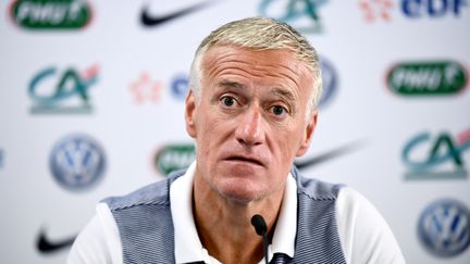 Didier Deschamps en conférence de presse (FRANCK FIFE / AFP)