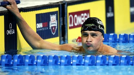 Le nageur américain Ryan Lochte réagit après la demi-finale du 200 m nage libre, lors des essais par équipes, le 27 juin 2016. (ROB SCHUMACHER / USA TODAY SPORTS / REUTERS)