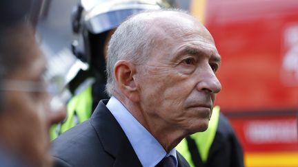 Le ministre de l'Intérieur, Gerard Collomb,&nbsp;à la préfecture de police de Paris, le 1er septembre 2017. (PATRICK KOVARIK / AFP)