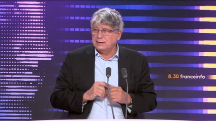 Eric Coquerel, député LFI de Seine-Saint-Denis, invité du 8:30 franceinfo le 28 décembre 2023. (FRANCEINFO)