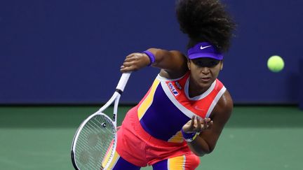 Naomi Osaka durant son 8es de finale de l'US Open face à Anett Kontaveit (MATTHEW STOCKMAN / GETTY IMAGES NORTH AMERICA)