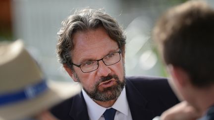 Frédéric Lefebvre lors de la rentrée politique des Républicains à La Baule (Loire-Atlantique), le 3 septembre 2016. (JEAN-SEBASTIEN EVRARD / AFP)