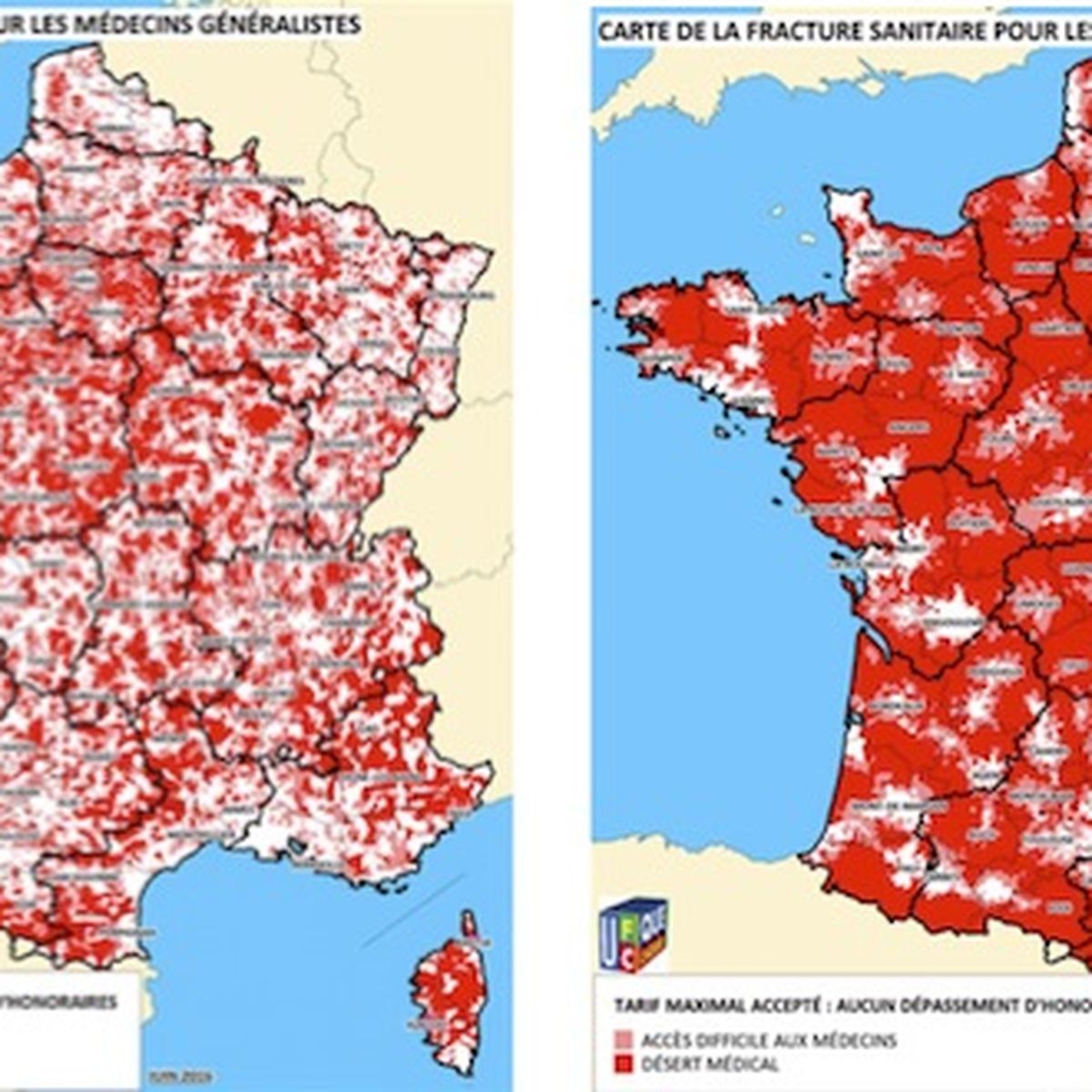 Acces Aux Soins Une Carte De France De La Fracture Sanitaire