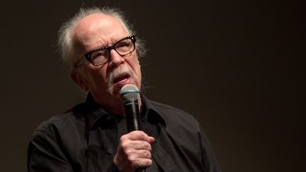 John Carpenter répondant au public de la Quinzaine des Réalisateurs le 15 mai 2019 (Jean-François Lixon)