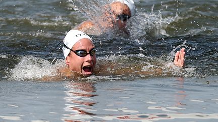 La Fran&ccedil;aise Aur&eacute;lie Muller le 28 juillet 2015 lors des Mondiaux de natation &agrave; Kazan (Russie). (ROMAN KRUCHININ / AFP)