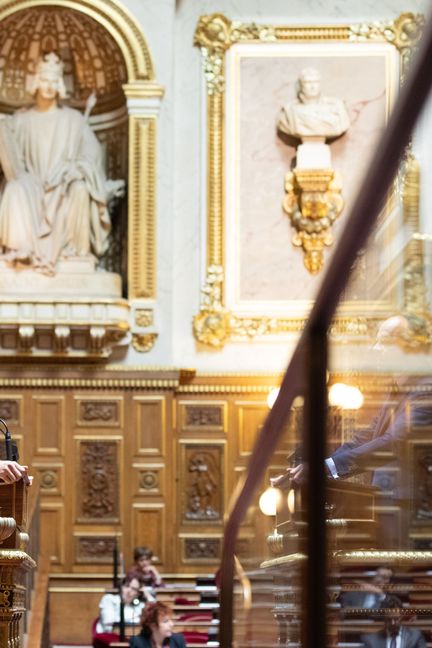 Edouard Philippe présente son plan de déconfinement au Sénat, le 4 mai 2020. (SENAT/CECILIA LEROUGE/SIPA)