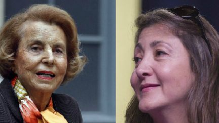 Liliane Bettencourt (&agrave; g.) le 12 octobre 2011 &agrave; Paris, et Ingrid Betancourt, le 10 mars 2012 &agrave; La Plaine-Saint-Denis. (AFP)