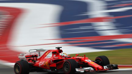 Sebastian Vettel (Ferrari) à Austin (CLIVE MASON / GETTY IMAGES NORTH AMERICA)