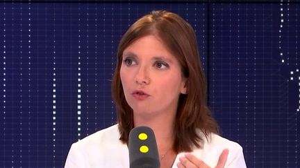 Aurore Bergé, sur franceinfo, le 21 août 2019. (FRANCEINFO / RADIOFRANCE)