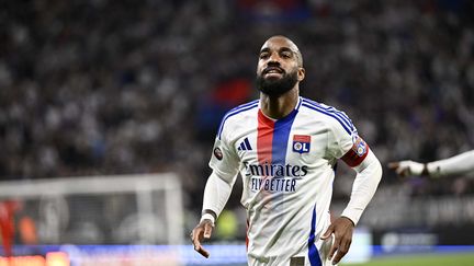 Alexander Lacazette during the Ligue 1 match between Lyon and Strasbourg, in Lyon, on May 20, 2024. (JO?L PHILIPPON / MAXPPP)