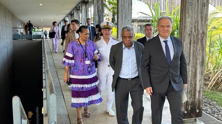 François-Noël Buffet en visite en Nouvelle-Calédonie. (NC la1ère)