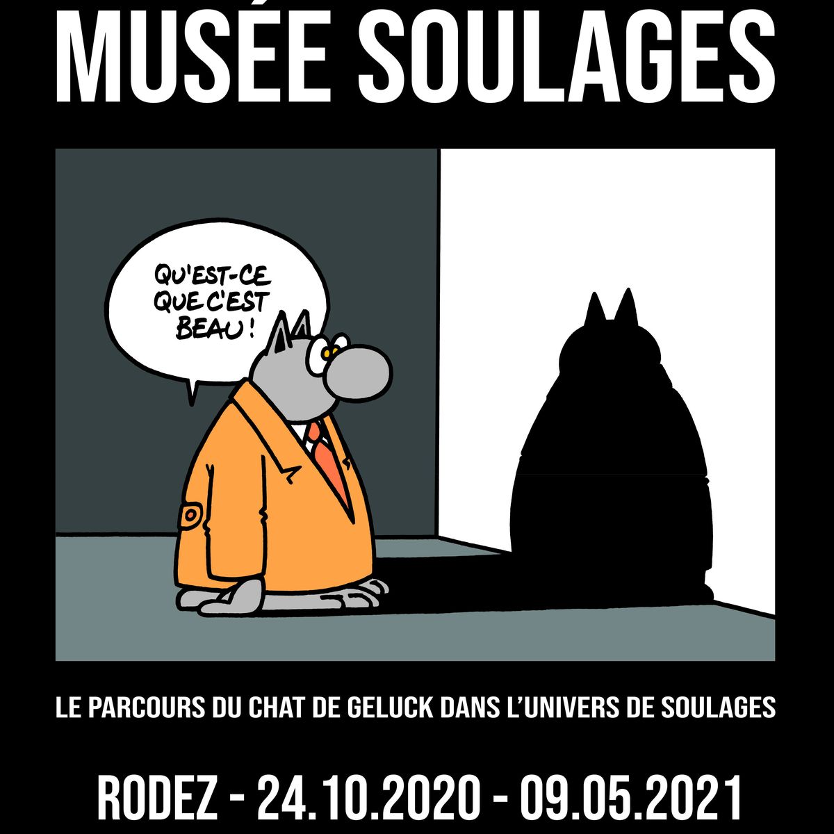 Exposition Le Chat De Geluck Guide Conferencier Au Musee Soulages