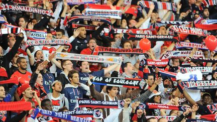 Le public du Parc des Princes lors du match PSG-Dynamo Kiev, le 18 septembre 2012 &agrave; Paris. (ALEXIS REAU / SIPA)