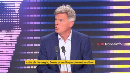 Fabien Roussel, premier secrétaire du PCF, sur franceinfo le 14 septembre 2022. (FRANCEINFO / RADIOFRANCE)