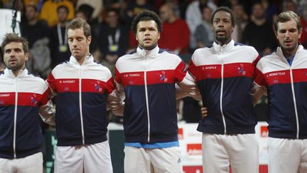 l'équipe de France de Coupe Davis 2014 (JEAN MARC MOUCHET / DPPI MEDIA)