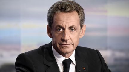 Nicolas Sarkozy, sur le plateau du JT de TF1, le 24 août 2016. (BERTRAND GUAY / AFP)