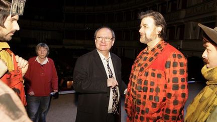 Jérôme Deschamps à une répétition de Mahagonny de Brecht à l&#039;Opéra de Vienne
 (Dieter Nagl / AFP)