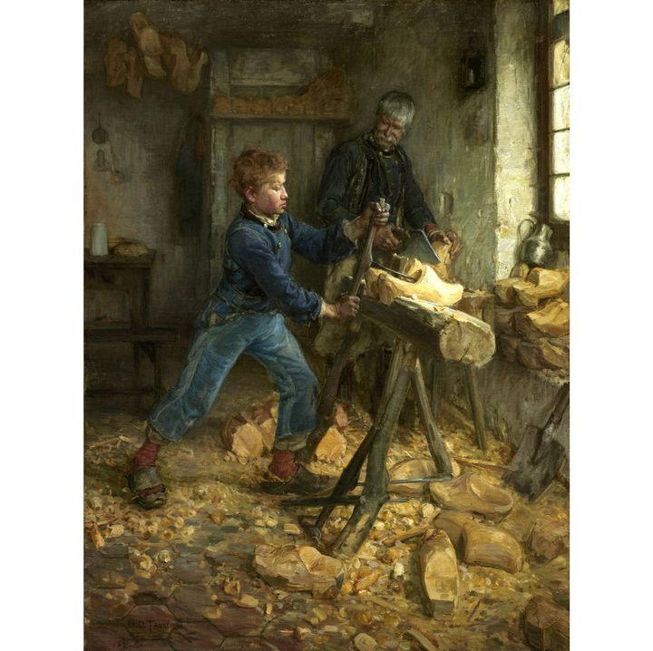 Henry Ossawa Tanner, "The Young Sabot Maker", 1895, Purchas : William Rockhill Nelson Trust through the George H. and Elizabeth O. Davis Fund and partial gift of an anonymous donor,
 (The Nelson-Atkins Museum of Art, Kansas City, Missouri)