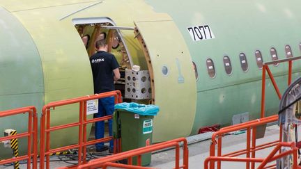 &nbsp; (Chaîne de montage de l'Airbus A320neo à Hambourg. © MaxPPP)