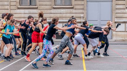 Une répétition du spectacle "Podium" d'Olivier Dubois. (QUENTIN CHEVRIER)