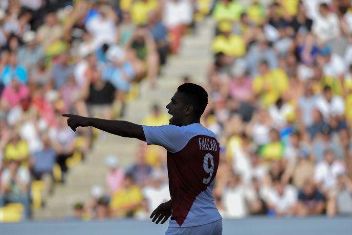 L'entrée du Tigre Radamel Falcao a débloqué la situation pour les Monégasques. (LOIC VENANCE / AFP)