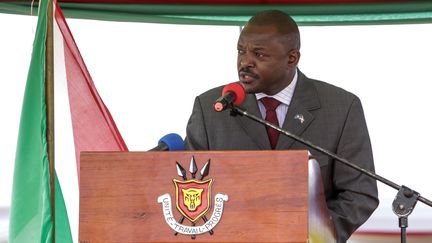 Le président burundais Pierre Nkurunziza, le 7 juin 2018 (STR / AFP)