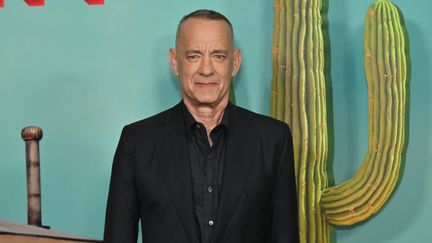 L'acteur américain Tom Hanks à la première du film "Asteroid City" à l'Alice Tully Hall du Lincoln Center de New York, le 13 juin 2023. (ANGELA WEISS / AFP)