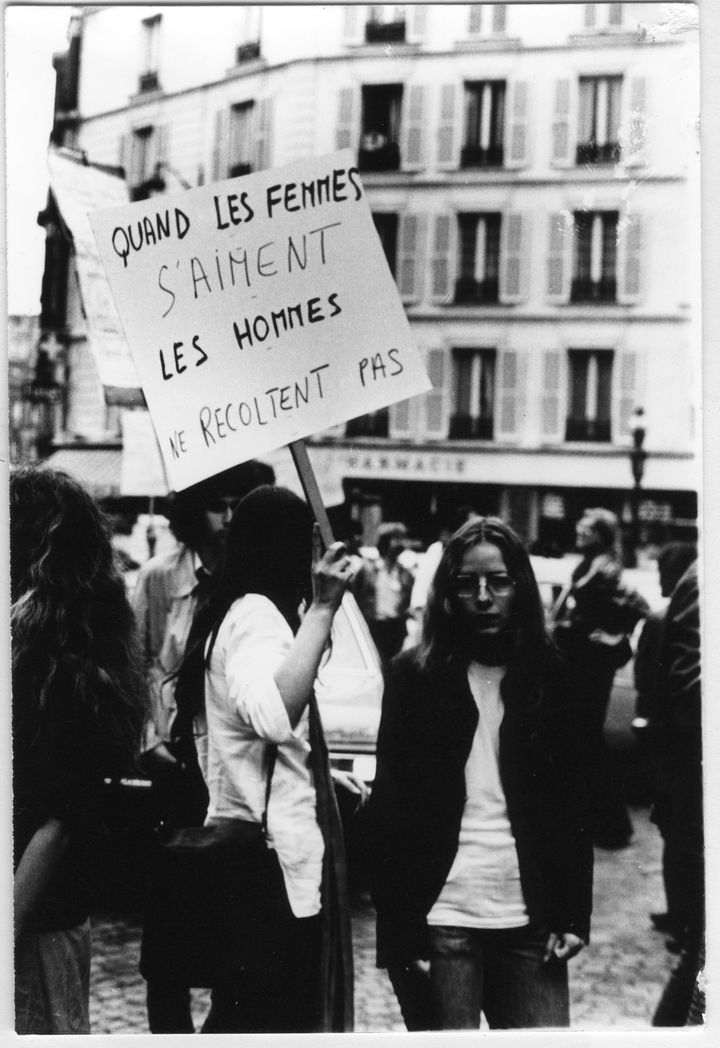 La première Marche des fiertés LGBT, le 25 juin 1977 à Paris. (ANNE-MARIE FAURE-FRAISSE)