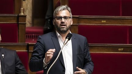 Le député La France insoumise Alexis Corbière en séance à l'Assemblée nationale, le 27 septembre 2017. (MAXPPP)